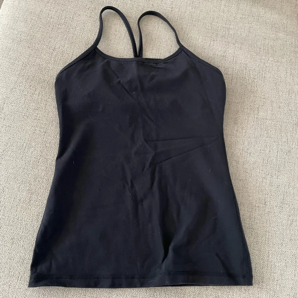 Lululemon Y tank size 6 in Black - Picture 2 of 4
